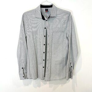 Helly Hansen Cotton Striped Button Up Casual shirt sz M